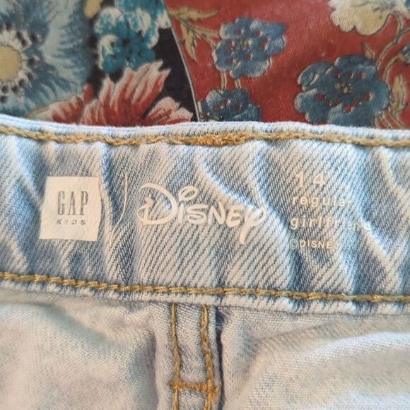 Gap Disney Princess Girls  embroidered jeans size 14 - Picture 3 of 12